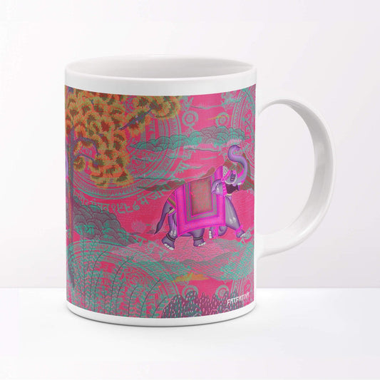 Shekhawati Elephant Ceramic Coffee Mug